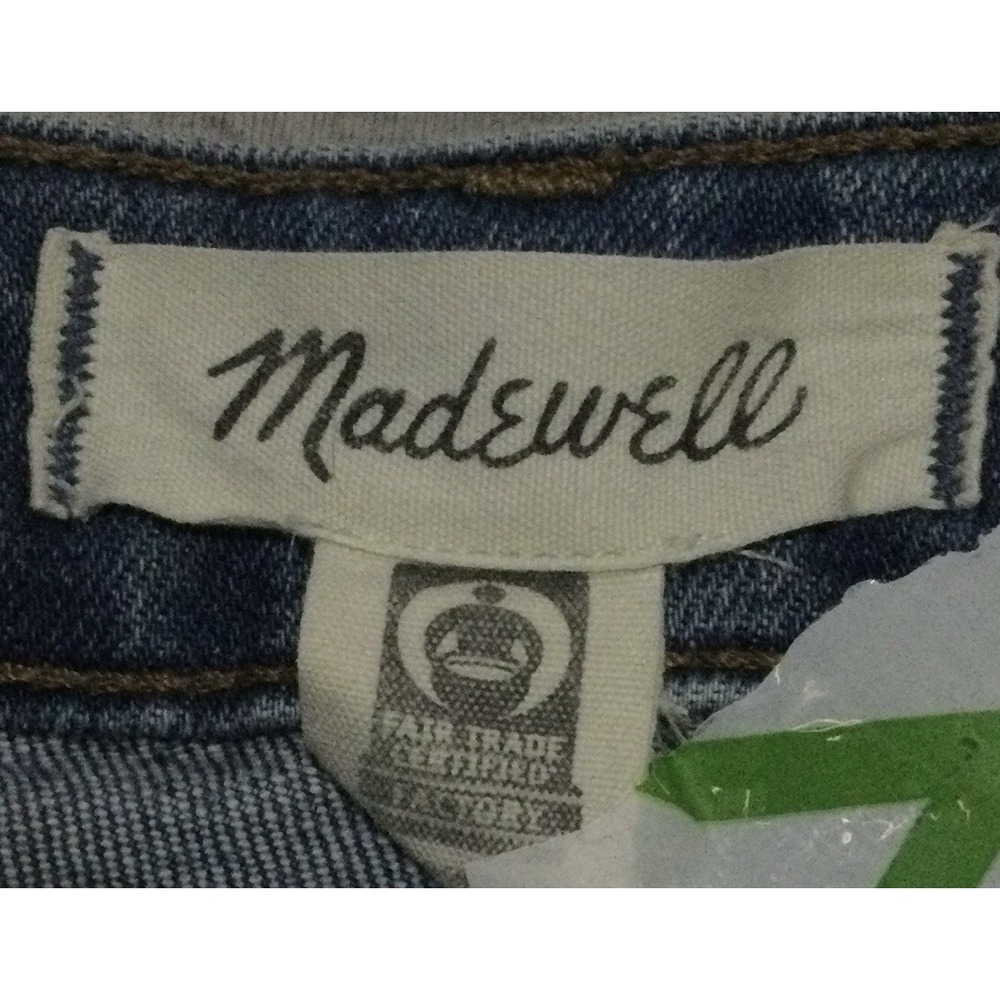 MADEWELL Wide jeans womens SZ 26 BLUE DENIM JEANS curvy slim wide leg - Picture 11 of 16